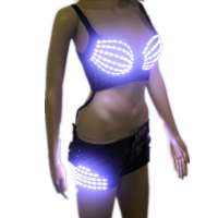 Sexy costumes women LED bra sexy suit, For Performance light-up bra