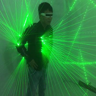 Green Laser Waistcoat LED Clothes, Laser Suits, 532nm Laser Man Costumes For Nightclub Performers