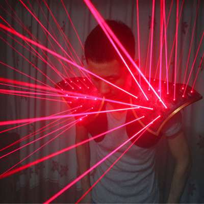 Red Laser Suit LED Vest Luminous Waistcoat Laser Gloves Glasses For Laser Show