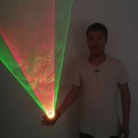 Auto Red Green Rotating Vortex Laser Glove for Dance Party DJ Club 532nm 650nm Laser vortex gloves