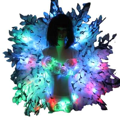 Fashion Luminous Sexy Lady Clothing Led Bra and Luminous Girdle For Night Club Led luminous Sexy Women Suit