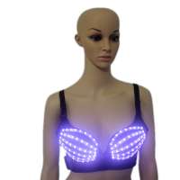 Nightclub Bar Clubwea DJ Singer Wears LED costumes LED Bra Sexy Dance luminous Clothes Women Dresses Bar