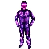 LED Clothing Light jacket Luminous Costumes Glowing LED Suits Fashion Clothes Show Men battery led costume Dance Accessories