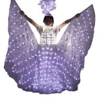 LED Wedding Dress Luminous Suits Light Clothing Glowing Wedding Skirt LED Wings For Women Ballroom Dance Dress